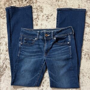 American Eagle Outfitters Women's Dark Blue Skinny Jeans